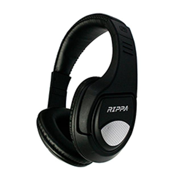 Audifono + Microfono Alambrico On Ear Negro 3.5Mm 151014 Rippa