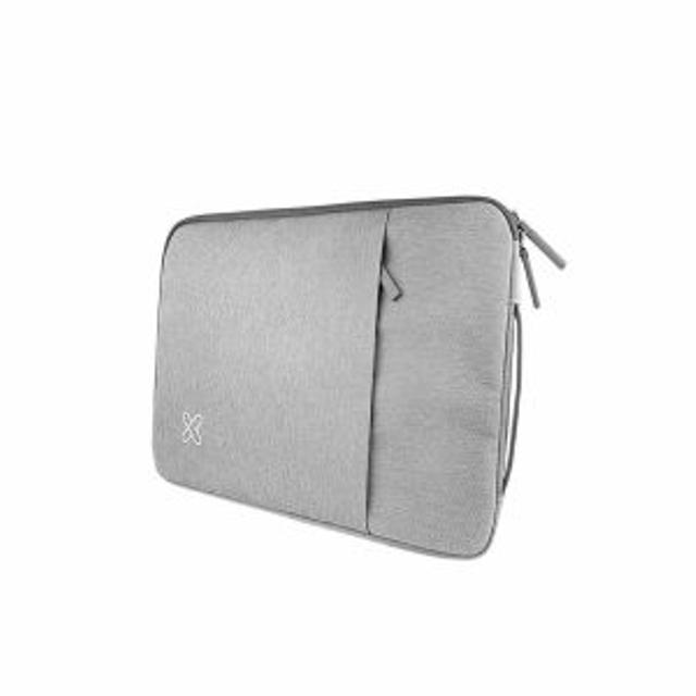 FORRO SLEEVE KLIP XTREME PARA LAPTOP/NOTEBOOK 15.6″ INCLUYE ASAS E INTERIOR ACOLCHADO – SILVER