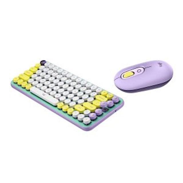 COMBO TECLADO MECANICO INALAMBRICO + MOUSE INALAMBRICO LOGITECH POP