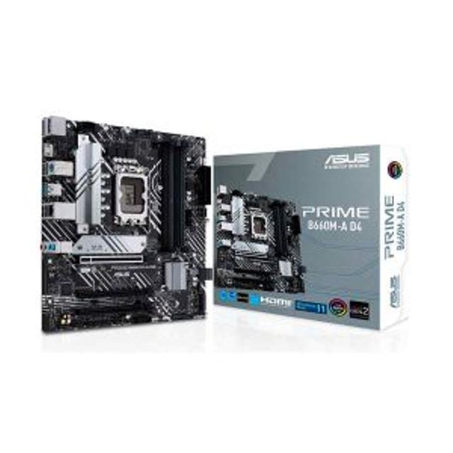 MAINBOARD ASUS B660M-A LGA1700 mATX 12AVA 13AVA GEN PCIe4.0/2 PUERTOS M.2/DISPLAY PORT/2 HDMI