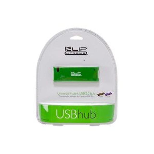 HUB USB KLIP XTREME 4 PUERTOS 2.0 – VERDE