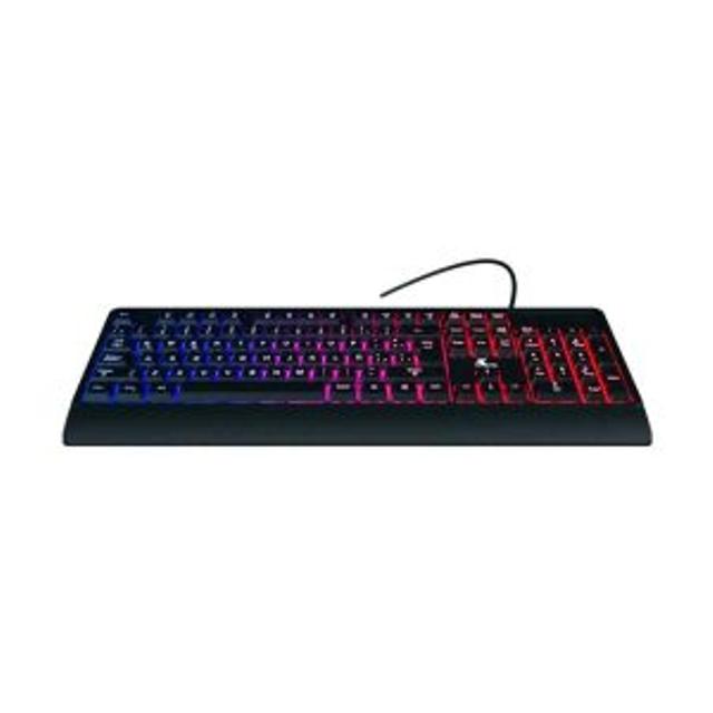 TECLADO XTECH ALAMBRICO GAMER CABALLERO LUZ LED MULTICOLOR USB