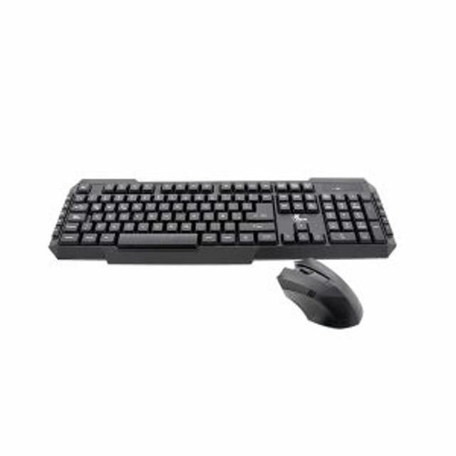 TECLADO + MOUSE XTECH INALAMBRICO USB – NEGRO