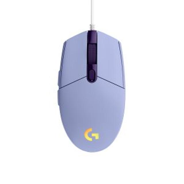 MOUSE LOGITECH ALAMBRICO GAMER G203 LIGHTSYNC RGB USB LILA