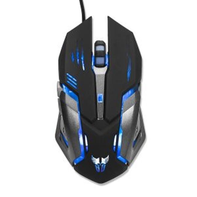 MOUSE ARGOM ALAMBRICO GAMER 3D USB LED – NEGRO