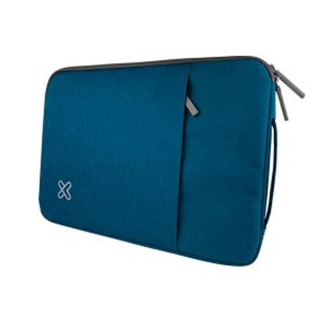 FORRO SLEEVE KLIP XTREME PARA LAPTOP/NOTEBOOK 15.6″ INCLUYE ASAS E INTERIOR ACOLCHADO – AZUL