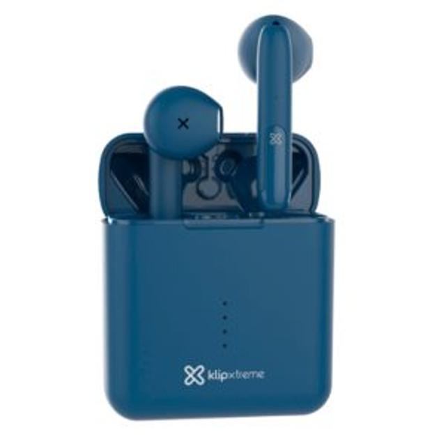 AUDIFONO + MICROFONO KLIP XTREME TWIN TOUCH IN EAR BLUETOOTH IPX4 – AZUL