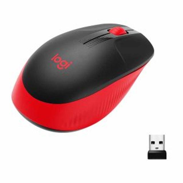 MOUSE LOGITECH INALAMBRICO M190 2.4GHZ USB ROJO