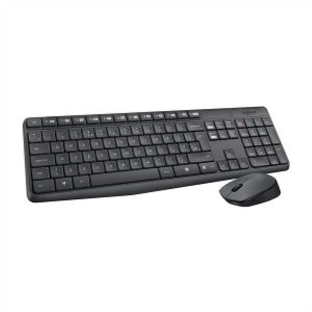 TECLADO + MOUSE LOGITECH INALAMBRICO MK235 ANTI-DERRAME