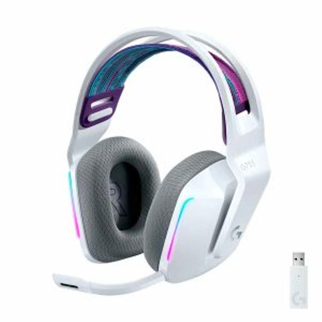 AUDIFONO + MICROFONO LOGITECH INALAMBRICO GAMER G733 LIGHTSPEED RGB USB BLANCO