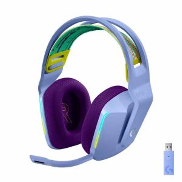 AUDIFONO + MICROFONO LOGITECH INALAMBRICO GAMER G733 LIGHTSPEED RGB USB LILA