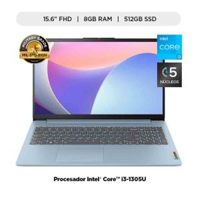 LAPTOP/NOTEBOOK LENOVO IPS3 15IRU8 CI3-1305U 1.6GHZ-8GB-512GB SSD-FROST BLUE-15.6″FHD-W11