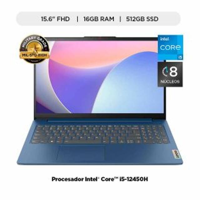 LAPTOP/NOTEBOOK LENOVO IPS3 15IAH8 CI5-12450H 2.0GHZ-16GB-512GB SSD-ABYSS BLUE-15.6″FHD-W11